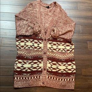 Aztec print sweater